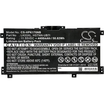 Image 1 of Cameron Sino Батерия за лаптоп HP Envy 17-AE010NC, Envy X360 15-BP008UR HSTNN-UB71 LiIon 11.55V 4400 mAh CAMERON SINO (CS-HPK170NB)