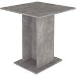 TopMebel Трапезна маса Allos TopMebel от меламин в цвят бетон сив 75x75x77см