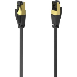 Hama Мрежов пач кабел HAMA S/FTP, CAT 8, RJ-45 - RJ-45, 40Gbit/s, 1.50 m, Halogen-free, Черен (00200692)