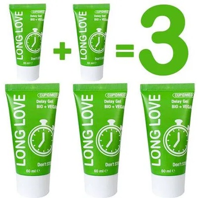 CUPID LABS 2 x Задържащ гел за мъже Long Love