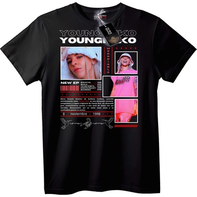 NOONEBRAND Тениска Young Miko музикален EP - 2XL, Black