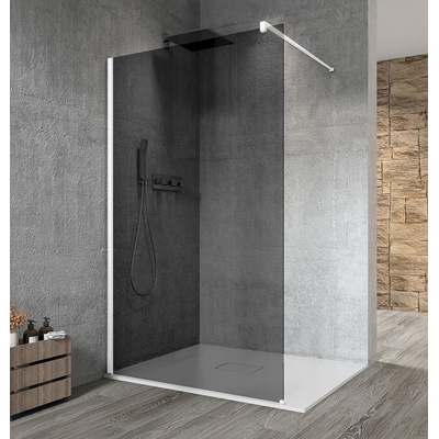 Gelc vario White jednodílná sprchová zástěna k instalaci ke stěně, kouřové sklo, 1300 mm GX1313GX1015