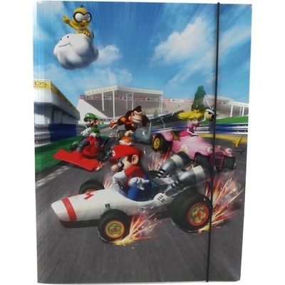 Jacob Папка с ластик Jacob - Super Mario, Mariocart, A4 (SU4282504)