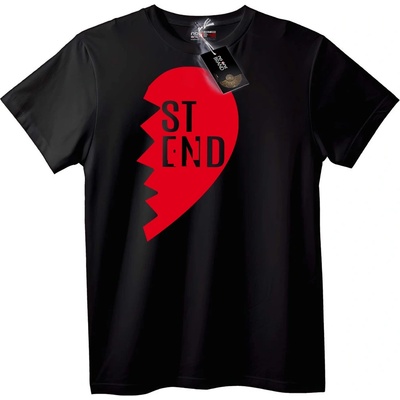 NOONEBRAND Тениска Разбито сърце ST END - M, White