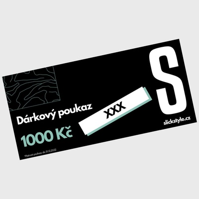 SLICKSTYLE Dárkový poukaz v hodnotě 1000 Kč