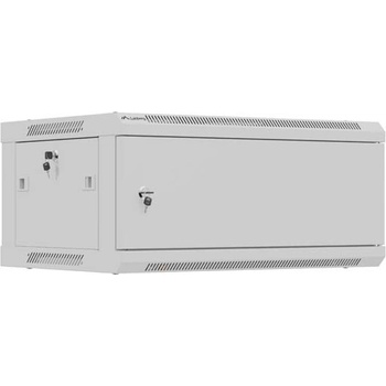 Lanberg rack cabinet 19" wall-mount 4U / 600x450 for self-assembly (flat pack), grey (WF01-6404-00S)