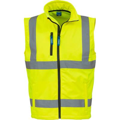 Yoko reflexná softshellová vesta HV006 Hi Vis Yellow