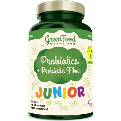 GreenFood Nutrition Junior Probiotics + Prebiotic Fiber 90 kapsúl