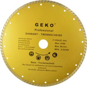 GEKO Диамантен диск TURBO 300x8x32 мм 15540 (G00265)