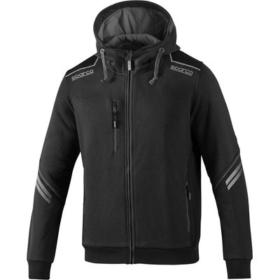 Sparco Colorado Tech Hooded Full Zip čierna-sivá