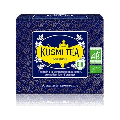 Kusmi Tea Porciovaný čierny čaj Anastasia Bio 20 vrecúšok