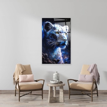 Art gift Стъклено АРТ пано - Звезден леопард