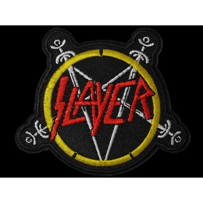 Nášivka SLAYER logo vyšívaná zažehlovací
