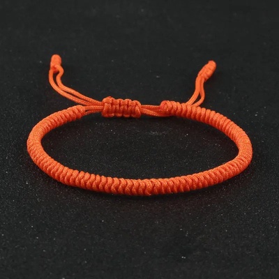 BudNej tibetský náramek pro štěstí oranžový MN1907