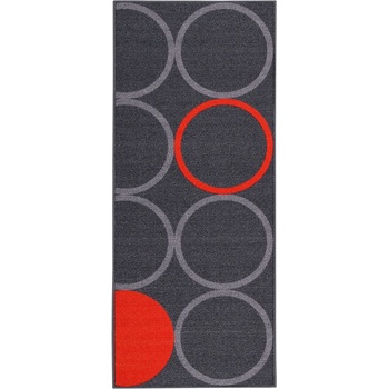 ABC vivace КИЛИМ opty grey orange 200x57cm (18374)