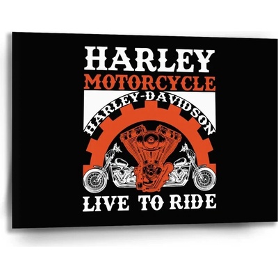 Sablio Obraz Harley-Davidson Live to ride - 90x60 cm