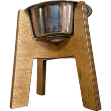 Wook Dřevěný stojan s miskou pro psy 1800 ml 25 cm