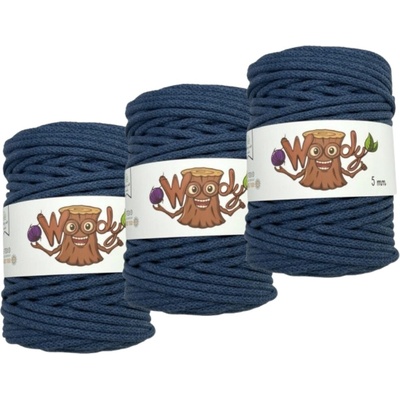 Woody Crafts 3x Woody 5 mm – Tmavý Jeans (100m)