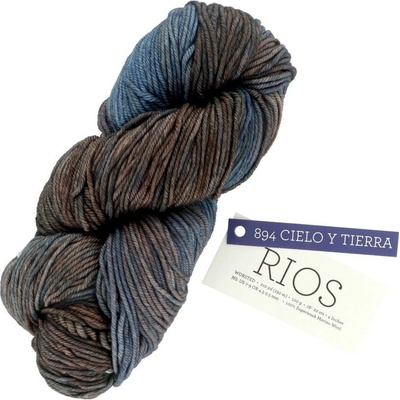Malabrigo Rios Cielo Y Tierra 894 hnedo modrá