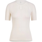 Rapha Дамско горнище Rapha Women's Merino Base Layer Short Sleeve Merino base layer - Cream / White - размер XL (115-2688-0216)