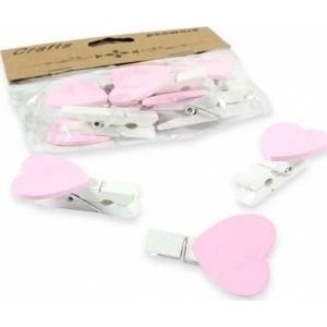 Penword Wooden clips with heart 10pcs - mallbg - 21,91 лв