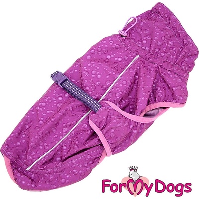 FOR MY DOGS Pláštěnka PURPLE DROPS