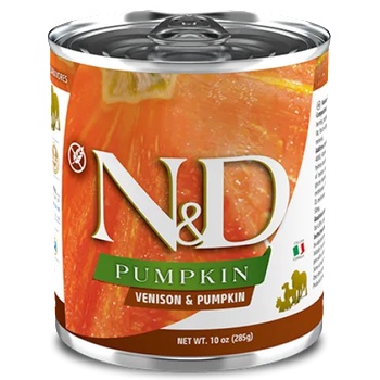 Image 1 of Farmina N&D Pumpkin Dog Venison & Pumpkin ADULT GRAIN FREE - консерва за пораснали кучета над 1 година, с еленско и тиква, БЕЗ ЗЪРНО, 285 гр Италия PND285016