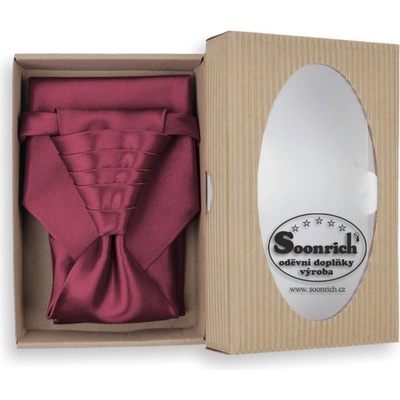 Soonrich kravata regata vínová reg011