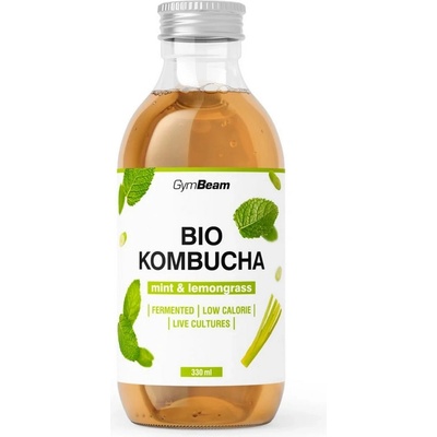 GymBeam BIO Kombucha Mäta & Citrónová tráva 330 ml – Zboží Dáma