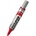 Pentel Маркер Pentel Maxiflo, червен, от 2 до 2.5 mm, за бяла дъска, презаредаем (OK10900104)