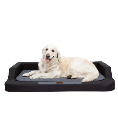 HobbyDog Ortopedický Pelíšek pro psa Medico Lux - černý VELIKOST: Pro středního psa (vel. XL) - 94 x 62 cm