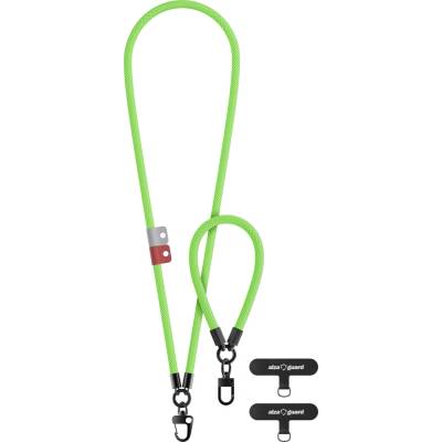 Snúrka na krk AlzaGuard Lanyard Set zelený AGDSLAES001G