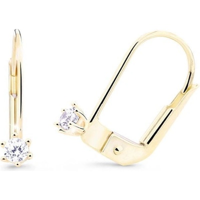 Cutie Diamonds náušnice zo žltého zlata s briliantmi DZ8020-55-00-X-1