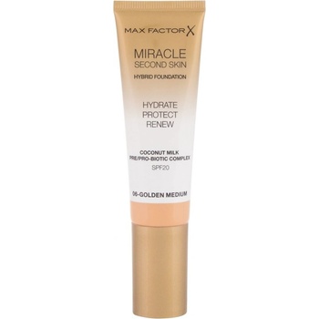 Max Factor Miracle Second Skin Hybrid Foundation make-up 06 Golden Medium 30 ml