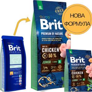 Brit Premium by Nature Junior XL - За подрастващи от гигантски породи с 50% Пилешко