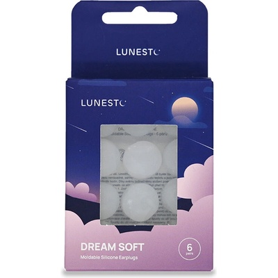 Lunesto Dream Soft silikónové štuple do uší 6 párov