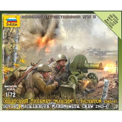 Zvezda Sovietský ťažký guľomet "MAXIM+ posádka 1941-43 1:72