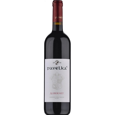 Pavelka a Syn Alibernet 2021 Výber z Hrozna 13% 0,75 l (čistá fľaša)
