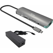 i-tec USB-C Metal Nano Docking Station 4K HDMI LAN with Power Delivery 100W + i-tec Universal Charger 100W C31NANOLANPD100