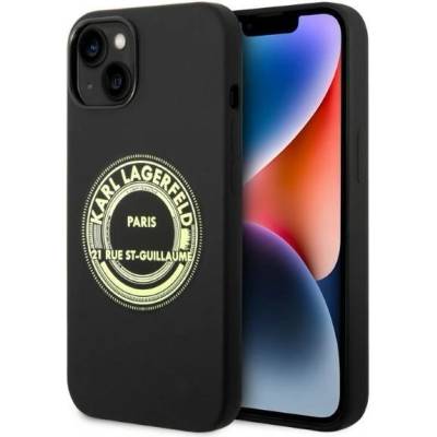 KARL LAGERFELD Кейс Karl Lagerfeld KLHCP14MSRSGRCK за iPhone 14 Plus 6.7", твърд, черен / черен, Silicone RSG (KF001206-0)