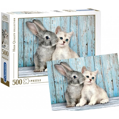 Clementoni Kočka a králík 35004 500 dílků