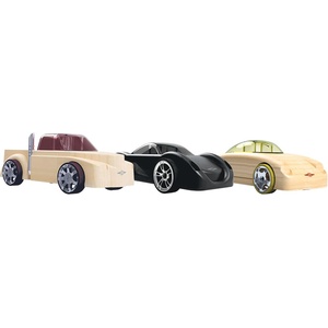Automoblox Дървени сглобяеми коли Moni - C13 Manta, SC2 Fang, T16 LRex (109975)