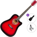 Pasadena PDC-10 Standard SET Red Burst Акустична китара