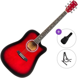 Pasadena PDC-10 Standard SET Red Burst Акустична китара
