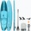 HAJDU Комплект надуваема дъска SUP Compact 11'0" синя