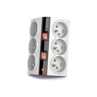 HSK Data Удължител HSK Data, С ключ, 230V, 1.5 m, 6 гнезда, Сив