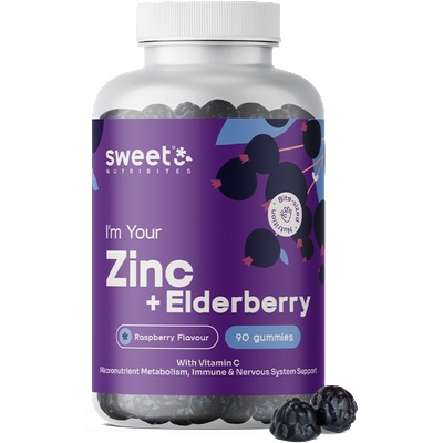 Sweet Nutribites Цинк с бъз - 90 гумени бонбони
