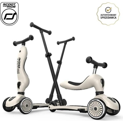 Scoot & Ride Highwaykick 1 Push and Go šedá