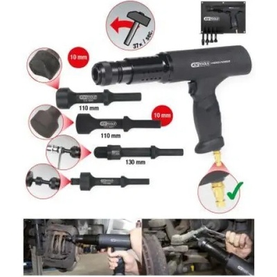 Ks Tools - Vibro-Impact sada pneumatického sekacieho kladiva 6ks