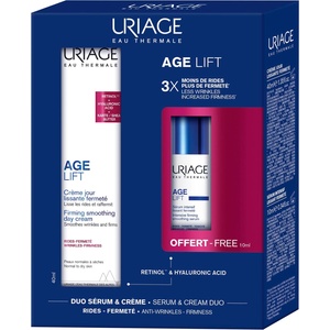 Uriage Age Lift Комплект - Дневен крем и Коригиращ серум, 40 + 10 ml